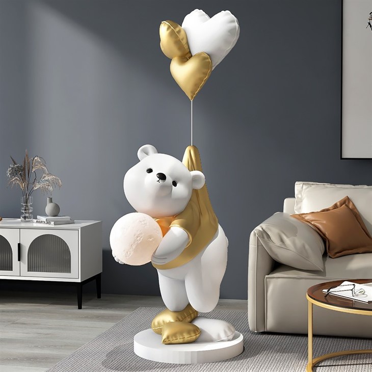 Enchanted Luminary Bear Sculpture